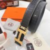 Hermès H Belt, New Arrival, Stainless Steel H Internal Buckle, ZP Synchronized Engraved Logo, 3.8cm Width, Premium Crocodile Belly and Top Layer Calfskin Leather