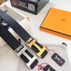Hermes Men's Belt, Genuine Top-Layer Cowhide with Steel Hardware, 3.8cm Width, Ideal for Gifting