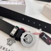 Versace Medusa Belt - Original Factory Direct, Italian Imported Smooth Calfskin Leather, 3.8cm Width, Authentic Hardware with NXP Anti-Counterfeit Chip