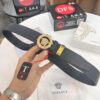 Versace Medusa Belt - Original Factory Order, Italian Imported Smooth Calfskin, 3.8cm Width, Authentic Hardware with NXP Anti-Counterfeit Chip