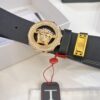 Versace Medusa Belt - Original Factory Order, Italian Imported Smooth Calfskin, 3.8cm Width, Authentic Hardware with NXP Anti-Counterfeit Chip