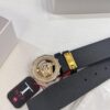 Versace Medusa Belt - Original Factory Order, Italian Imported Smooth Calfskin, 3.8cm Width, Authentic Hardware with NXP Anti-Counterfeit Chip