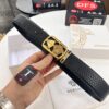 Versace Belt, New Arrival, Top-Quality Genuine Leather with Medusa Head Embossing, Soft Touch Leather, Fashion Streetwear Style, 3.8cm Width, Authentic Medusa Steel Hardware