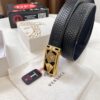 Versace Belt, New Arrival, Top-Quality Genuine Leather with Medusa Head Embossing, Soft Touch Leather, Fashion Streetwear Style, 3.8cm Width, Authentic Medusa Steel Hardware