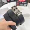 Versace Belt, New Arrival, Top-Quality Genuine Leather with Medusa Head Embossing, Fashionable Streetwear Style, Soft Leather Texture, Precision Stainless Steel Hardware, 3.8cm Width