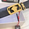Versace Automatic Buckle Belt, Custom Embossed Top Grain Imported Leather, 3.5cm Width, Premium Business Formal Belt with NXP Anti-Counterfeit Chip
