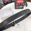 Versace Medusa Belt - Original Factory Order, Italian Imported Top Grain Calfskin, 3.8cm Width, Authentic Packaging with NXP RFID Tag