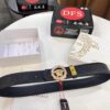 Versace Medusa Belt - Original Factory Order, Italian Imported Top Grain Calfskin, 3.8cm Width, Authentic Packaging with NXP RFID Tag