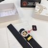 Versace Medusa Belt - Original Factory Order, Italian Imported Top Grain Calfskin, 3.8cm Width, Authentic Packaging with NXP RFID Tag