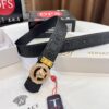 Versace Medusa Belt - Original Factory Order, Italian Imported Top Grain Calfskin, 3.8cm Width, Authentic Packaging with NXP RFID Tag