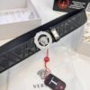 Versace Medusa Belt - Original Factory Order, Genuine Italian Top Grain Calfskin Leather, 3.8cm Width, Hong Kong Duty-Free Gift Box with NXP RFID Anti-Counterfeit Chip