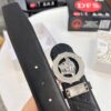 Versace Medusa Belt - Original Factory Order, Genuine Italian Top Grain Calfskin Leather, 3.8cm Width, Hong Kong Duty-Free Gift Box with NXP RFID Anti-Counterfeit Chip