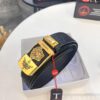 Versace Belt, New Style, Genuine Top Layer Cowhide with Medusa Head Embossing, Soft Leather, Fashion Streetwear Design, 3.8cm Width, Premium Quality with NXP Anti-Counterfeit Chip