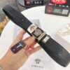 Versace Belt New Arrival Top Quality Genuine Leather Fashion Design with Medusa Head Embossing and Stainless Steel Hardware