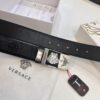 Versace Belt New Arrival Top Quality Genuine Leather Fashion Design with Medusa Head Embossing and Stainless Steel Hardware