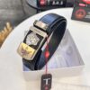 Versace Belt New Arrival Top Quality Genuine Leather Fashion Design with Medusa Head Embossing and Stainless Steel Hardware