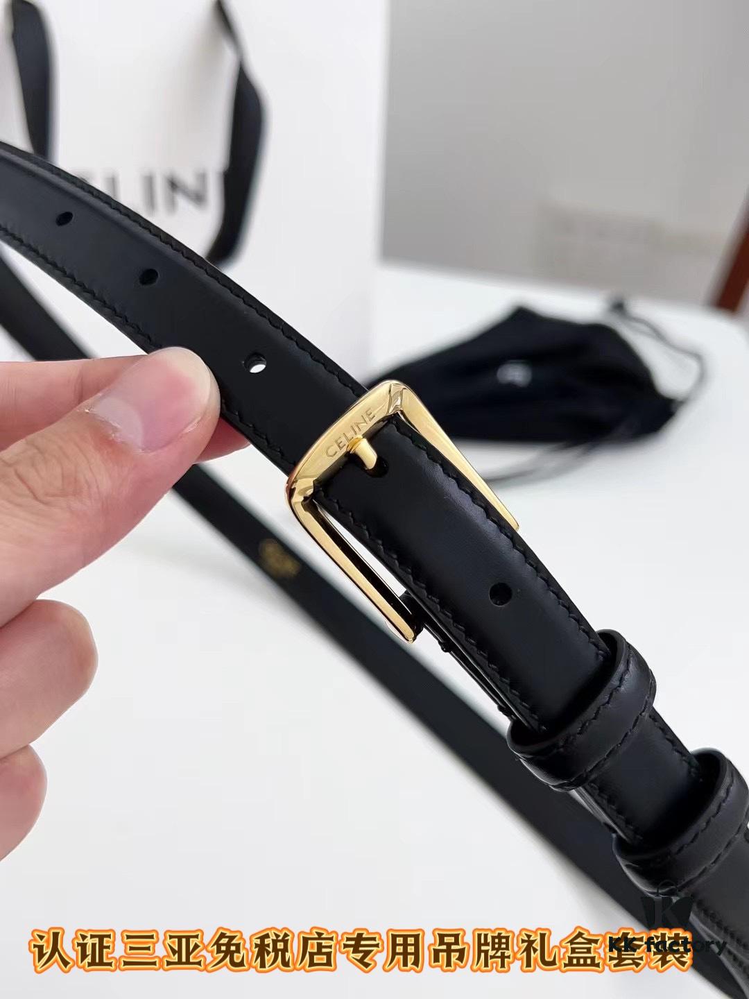 Sanya Tax-Free Genuine Latest Packaging Gift Box: Celine Original Batch Goods, 1.8cm Width