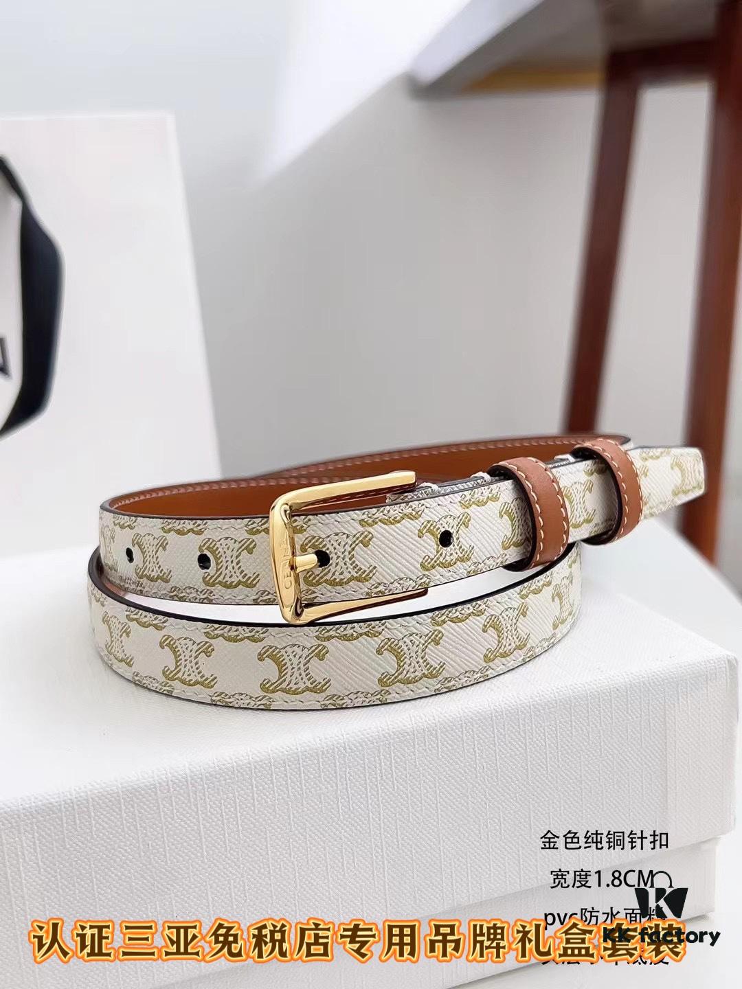 Sanya Tax-Free Genuine Latest Packaging Gift Box: Celine Original Batch Item, 1.8cm Width