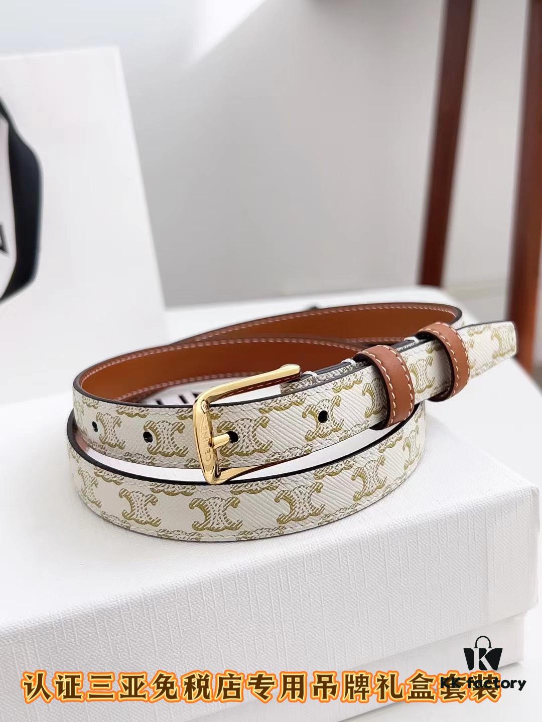 Sanya Tax-Free Genuine Latest Packaging Gift Box: Celine Original Batch Item, 1.8cm Width