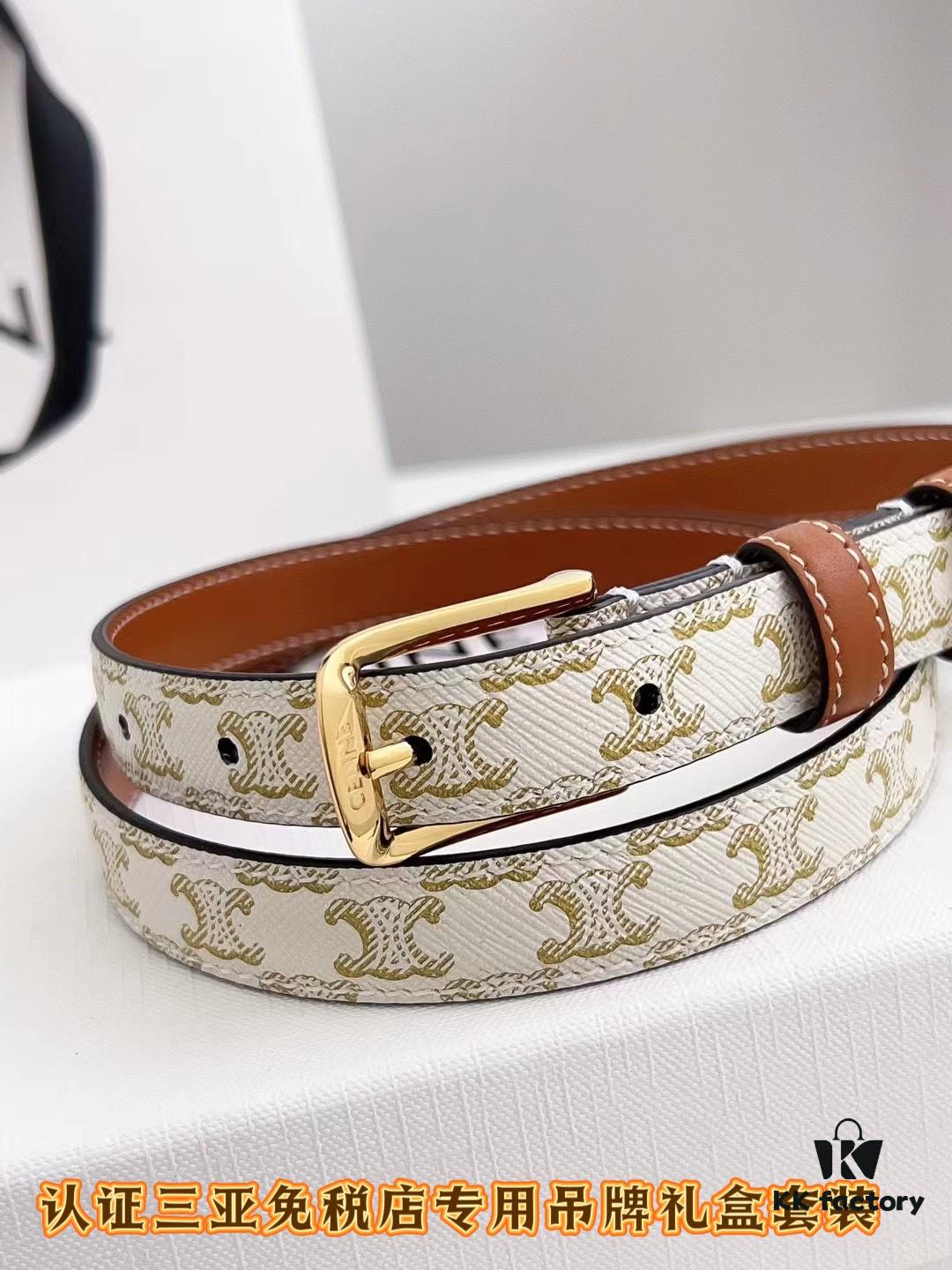 Sanya Tax-Free Genuine Latest Packaging Gift Box: Celine Original Batch Item, 1.8cm Width