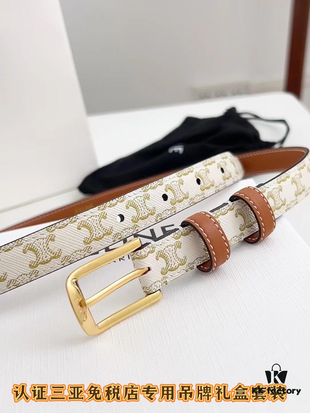 Sanya Tax-Free Genuine Latest Packaging Gift Box: Celine Original Batch Item, 1.8cm Width