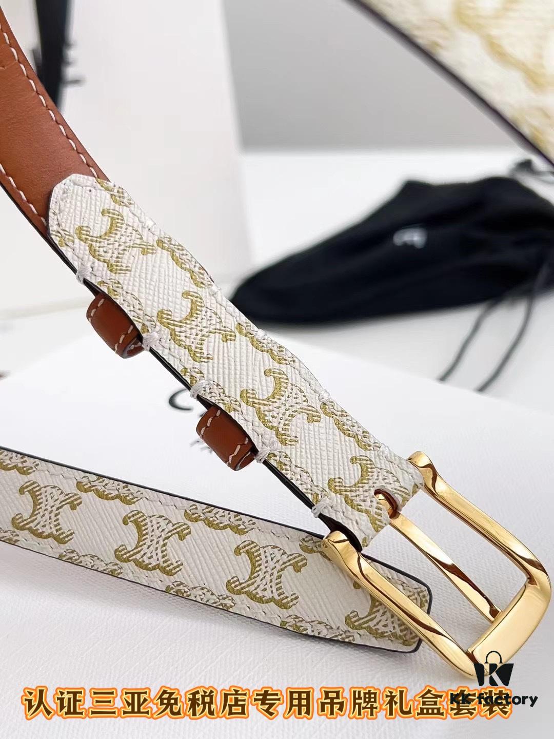 Sanya Tax-Free Genuine Latest Packaging Gift Box: Celine Original Batch Item, 1.8cm Width