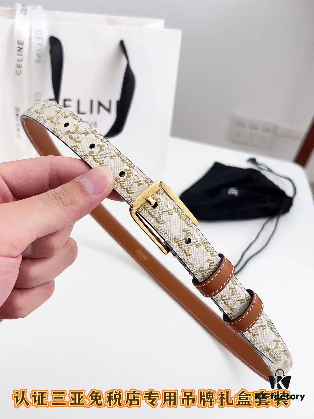 Sanya Tax-Free Genuine Latest Packaging Gift Box: Celine Original Batch Item, 1.8cm Width