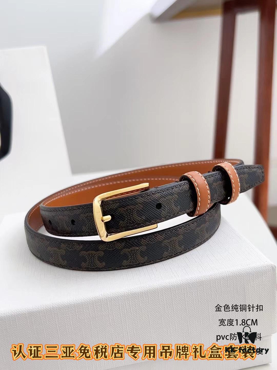 Sanya Tax-Free Genuine Latest Packaging Gift Box: Celine Original Batch Item, Width 1.8cm