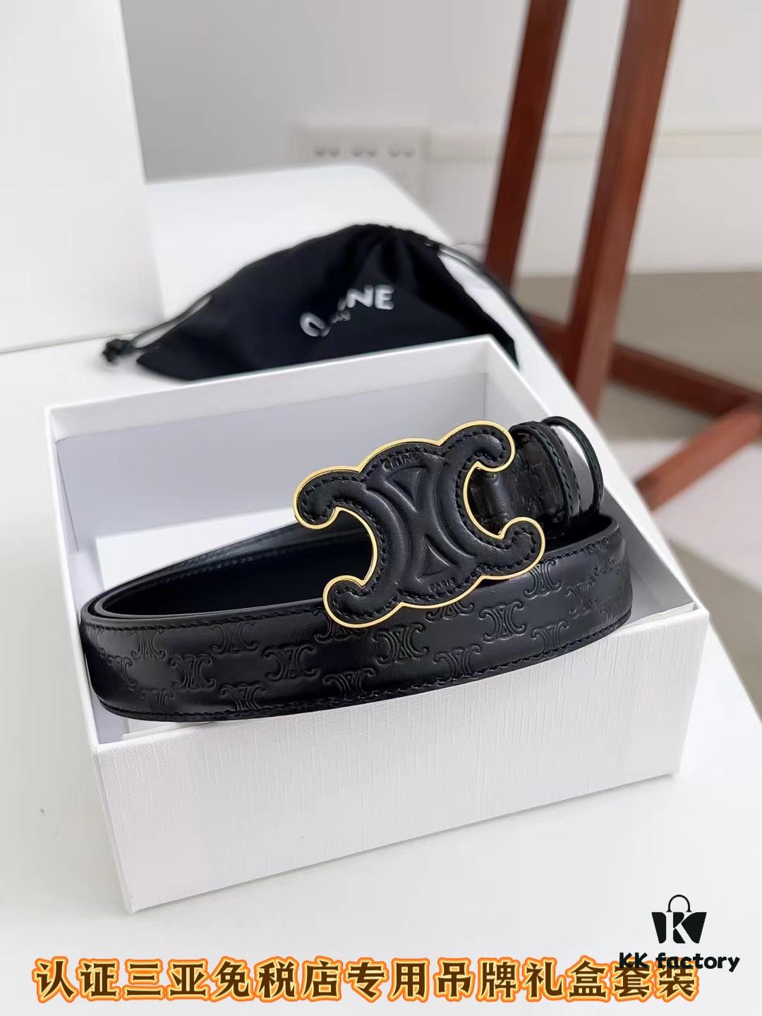 Sanya Tax-Free Genuine Latest Packaging Gift Box: Celine Original Single Item, 2.4cm Width