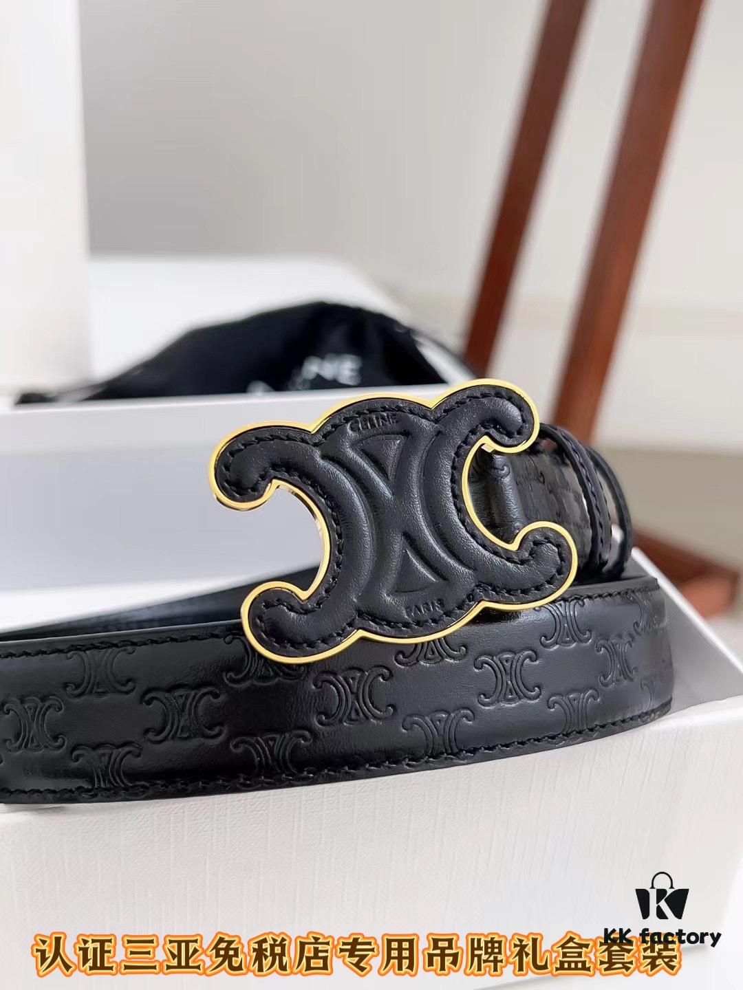 Sanya Tax-Free Genuine Latest Packaging Gift Box: Celine Original Single Item, 2.4cm Width