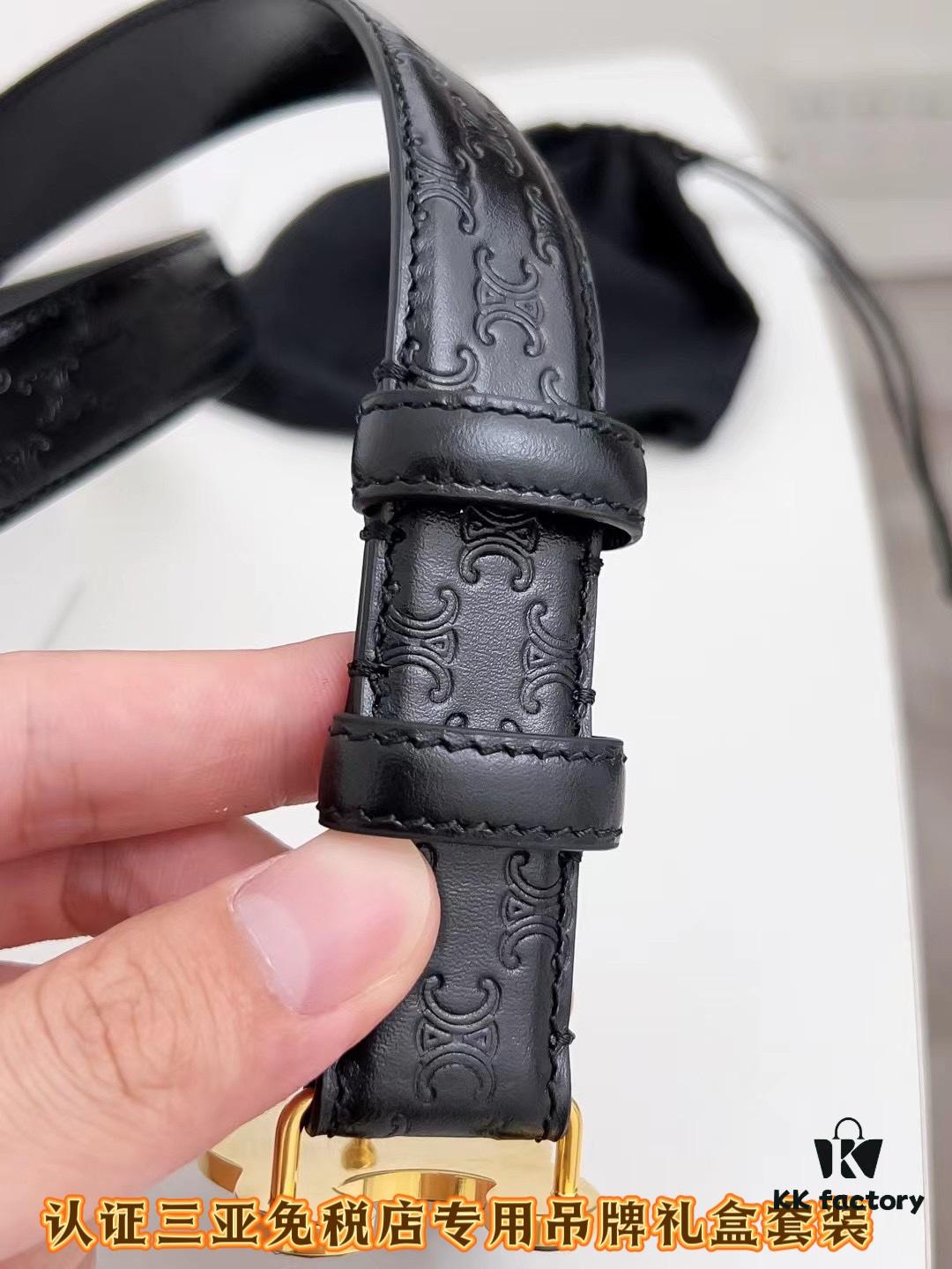 Sanya Tax-Free Genuine Latest Packaging Gift Box: Celine Original Single Item, 2.4cm Width