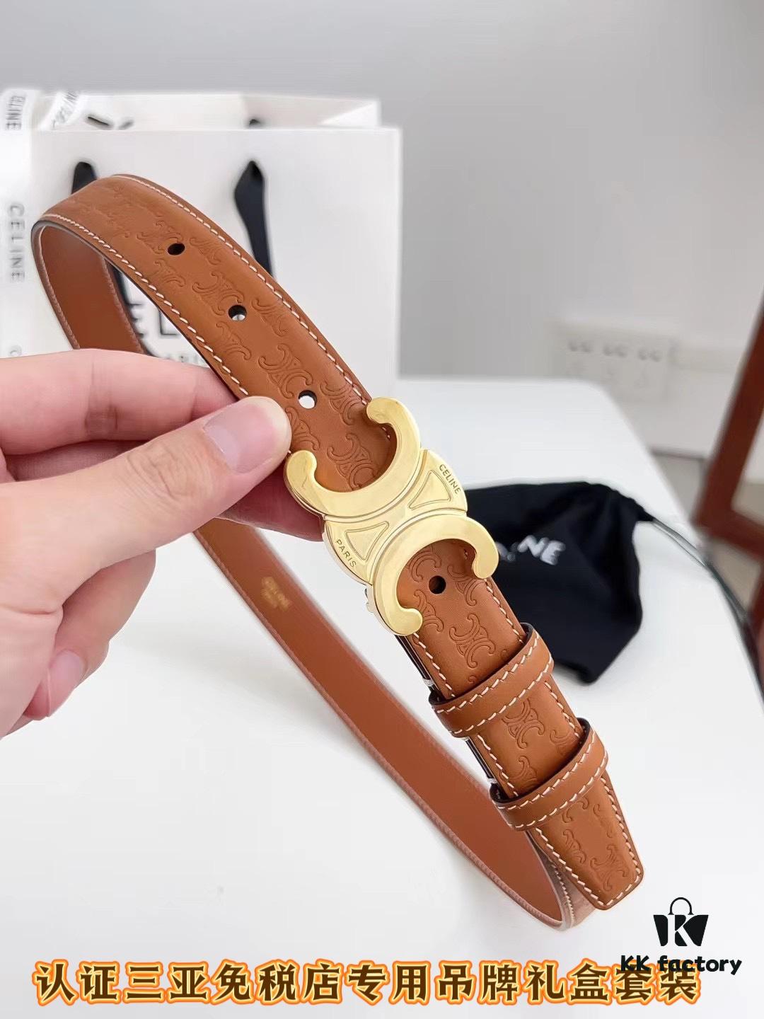 Sanya Tax-Free Genuine Latest Packaging Gift Box: Celine Original Batch Goods, 2.4cm Width