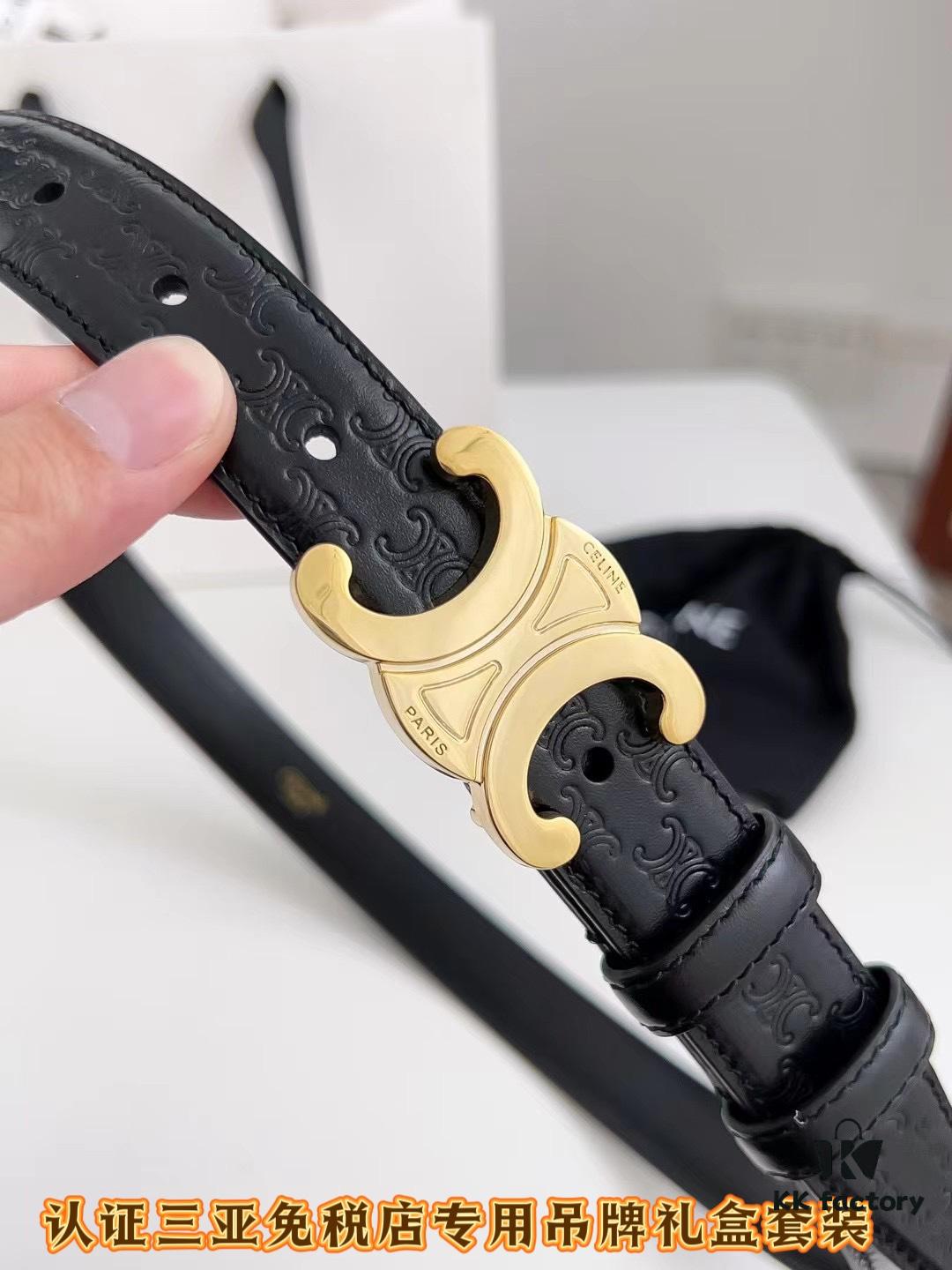 Sanya Tax-Free Genuine Latest Packaging Gift Box: Celine Original Batch Goods, 2.4cm Width