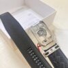 Versace Automatic Buckle Belt, Custom Cowhide with Medusa Embossed Top Layer Imported Leather, Fine Grain Cowhide, 3.5cm Width, Top-Quality Business Formal Belt