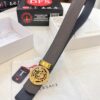 Versace Belt, New Arrival, Top-Quality Full-Grain Calfskin with Medusa Embossing, Fashionable Dual-Sided Design, Soft Leather Feel, Stainless Steel Hardware, 3.8cm Width