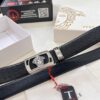 Versace Automatic Buckle Belt, Custom Calfskin with Medusa Embossing, Top-Quality Business Formal Leather Belt