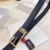 Versace Belt for Men, Genuine Top-Grade Imported Calfskin Leather, Slim Design 3.5cm Width, Luxury Brand Business Accessory with NXP Anti-Counterfeit Chip