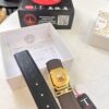 Versace Belt New Arrival Genuine Top-Grade Cowhide Fashion Belt with Medusa Head Embossing Double-Sided Wearable Soft Leather Men's Waistband 3.8cm Width Stainless Steel Hardware