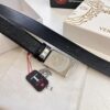 Versace Belt, Genuine Italian Top Grain Calfskin, Original Factory Direct, Hong Kong Duty-Free Gift Box with NXP RFID Tag, 3.8cm Width, Premium Quality