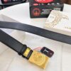 Versace Belt, Original Factory Order, Genuine Mold, Italian Imported Cross-grain Calfskin, 3.8cm Width, Hong Kong Tax-free Gift Box with NXP RFID Tag (Verifiable on Official Website)