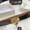 Versace Belt New Arrival Genuine Top Grain Calfskin with Medusa Head Embossing, Fashion Luxury Brand Men's Belt 3.8cm Width