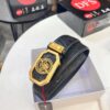 Versace Belt, New Arrival, Top-Quality Genuine Leather with Medusa Head Embossing, Fashionable Streetwear Style, Soft Leather Texture, Precision Stainless Steel Hardware, 3.8cm Width