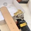 Versace Medusa Belt - Original Factory Order, Italian Imported Calfskin with Crocodile Texture, 3.8cm Width, Authentic Hardware and NXP Anti-Counterfeit Chip