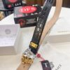 Versace Medusa Belt - Original Factory Order, Italian Imported Calfskin with Crocodile Texture, 3.8cm Width, Authentic Hardware and NXP Anti-Counterfeit Chip