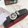 Versace Medusa Belt - Authentic Original Order, Italian Imported Full-Grain Calfskin, 3.8cm Width, Duty-Free Hong Kong Gift Box