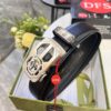 Master's Recommendation 🎺🎺 Real Photo Gucci Automatic Buckle Leather Belt, Embossed Full-Grain Cowhide, Top-Quality Business Formal Belt, Smooth Gliding Automatic Mechanism, Soft Feel, Premium Stainless Steel Exterior Hardware, 3.5 cm Width