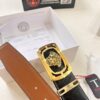 Versace Medusa Leather Belt - Authentic Original Order, Italian Imported Top Grain Calfskin, 3.8cm Width, Duty-Free Hong Kong Gift Box