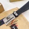 Burberry Equestrian Automatic Buckle Leather Belt, Newest Design, Full-Grain Cowhide with Original Factory Embossing, 3.5 cm Width, Top-Quality Business Formal Belt