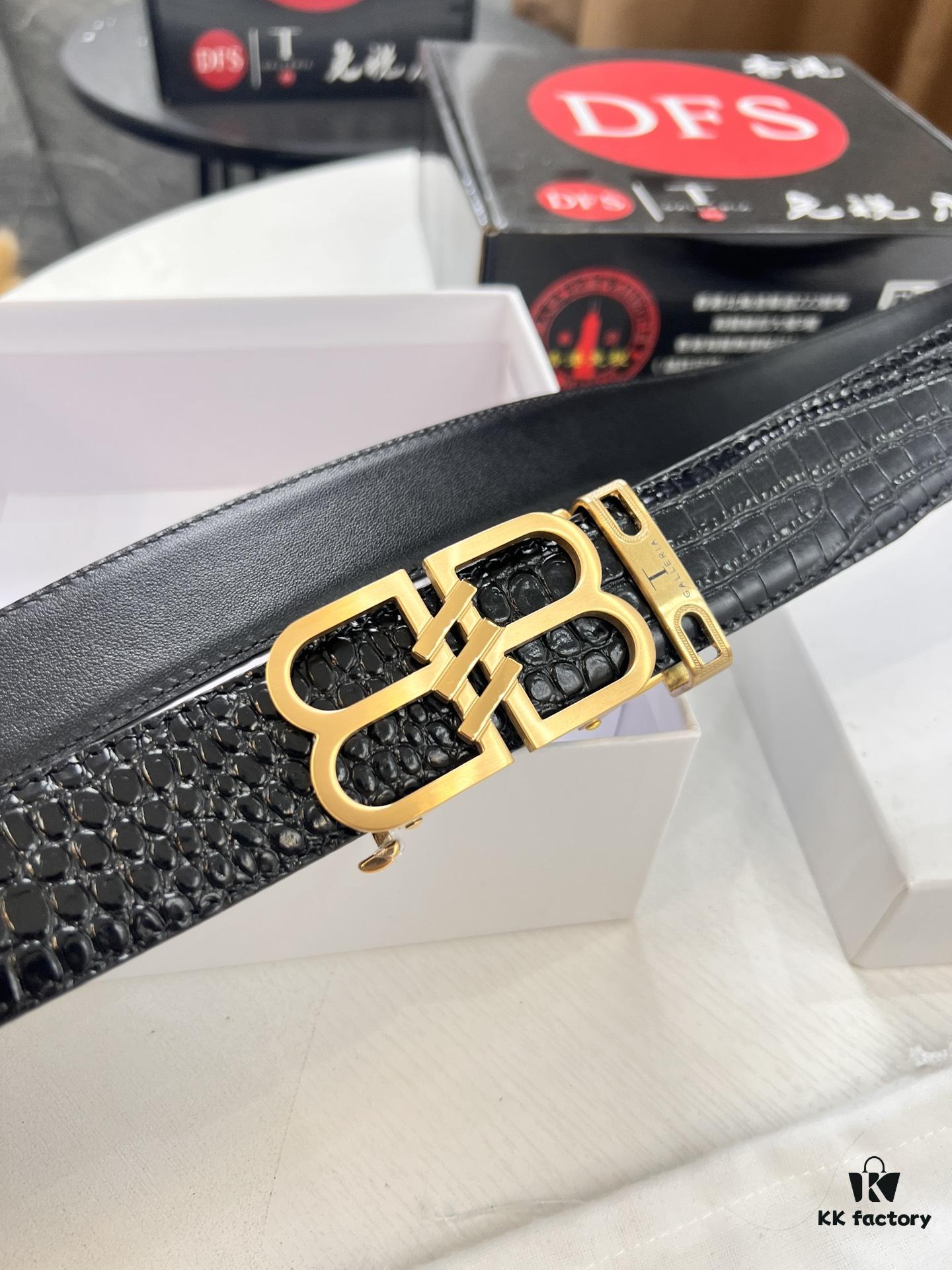 Balenciaga Hong Kong Tax-Free T Gift Box 🎁 (NXP RFID Recognizable Official Website. Genuine Anti-Counterfeit Chip) BB Automatic Stainless Steel Brushed Hardware New Arrival South African Imported Crocodile Pattern Full-Grain Leather Made Automatic Slide Rail No Hole