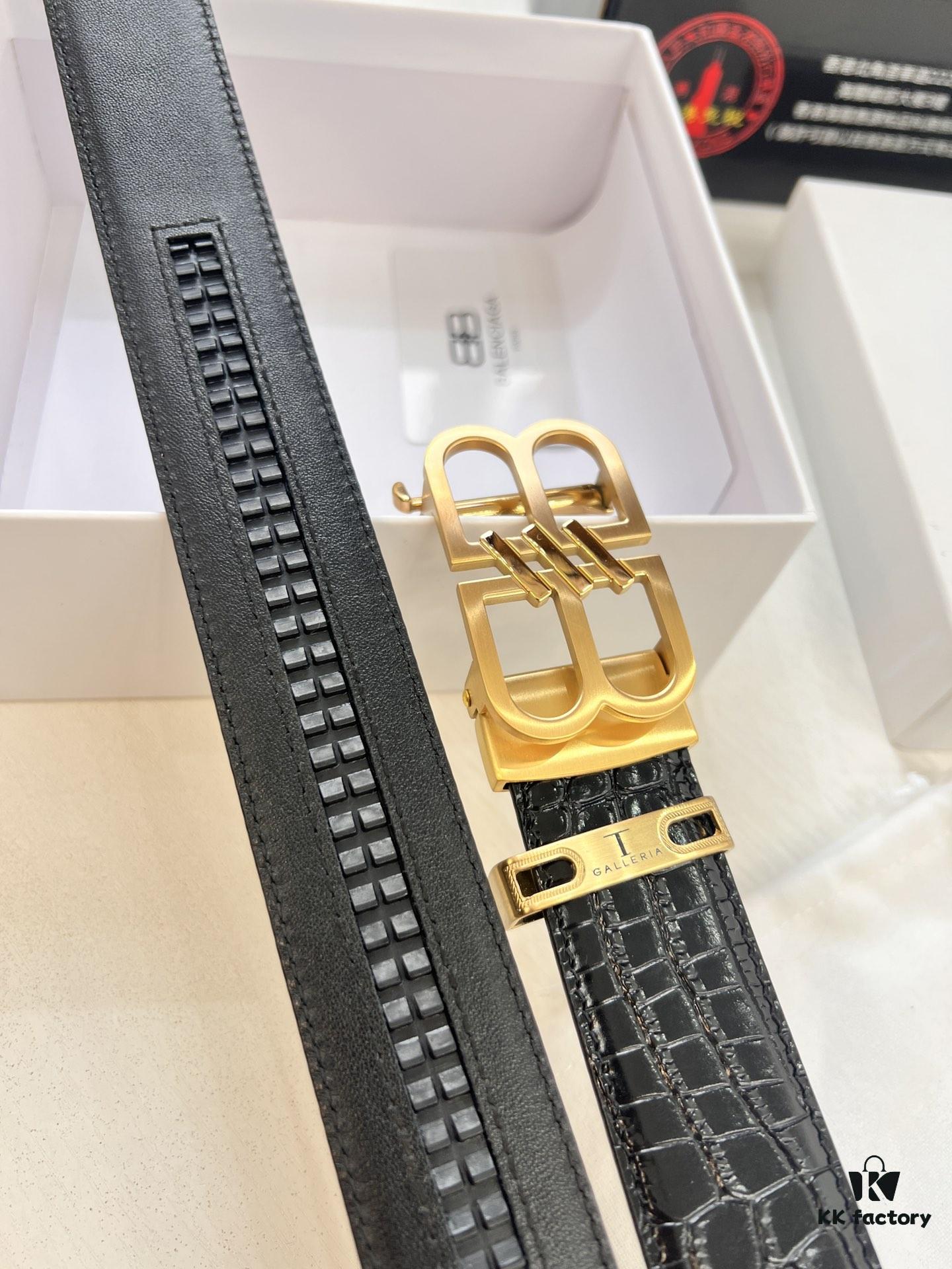 Balenciaga Hong Kong Tax-Free T Gift Box 🎁 (NXP RFID Recognizable Official Website. Genuine Anti-Counterfeit Chip) BB Automatic Stainless Steel Brushed Hardware New Arrival South African Imported Crocodile Pattern Full-Grain Leather Made Automatic Slide Rail No Hole